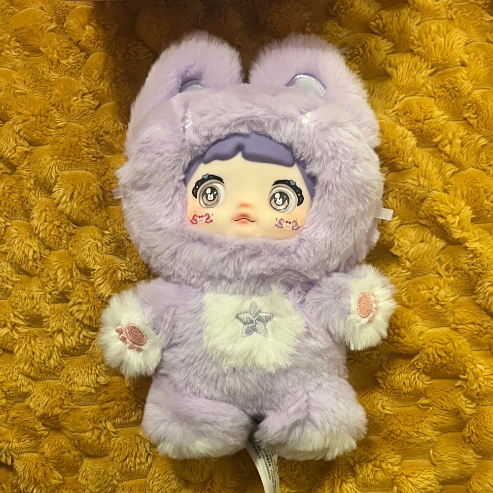Adorable Plush Doll in Lavender